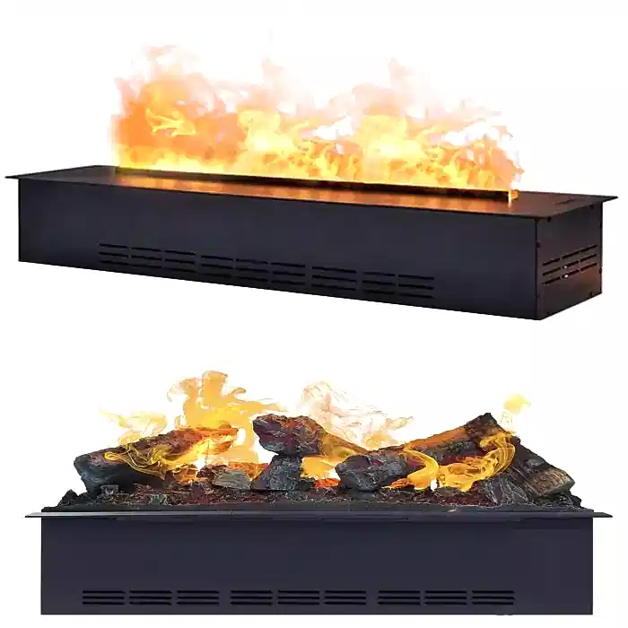 Buharlı Şömine (3 Boyutlu )