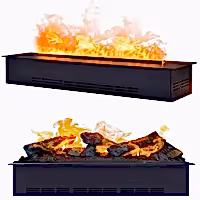 Buharlı Şömine (3 Boyutlu )