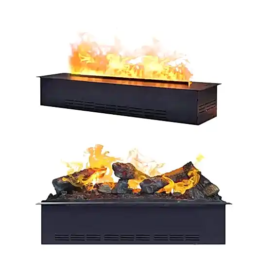 Buharlı Şömine 102 Cm (3 Boyutlu)