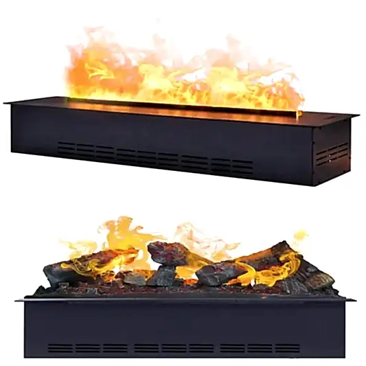 Buharlı Şömine 162 Cm (3 Boyutlu)