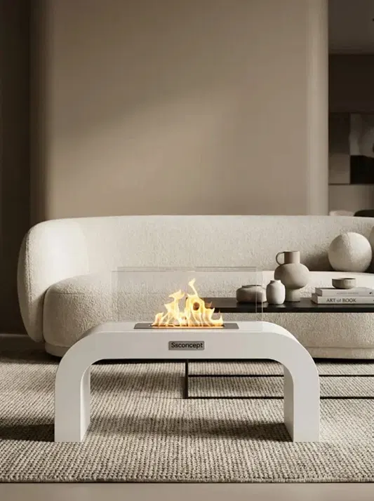 ArcFlame Taşınabilir Şömine (Beyaz)