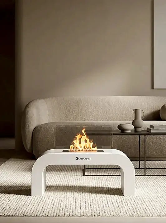 ArcFlame Taşınabilir Şömine (Beyaz)