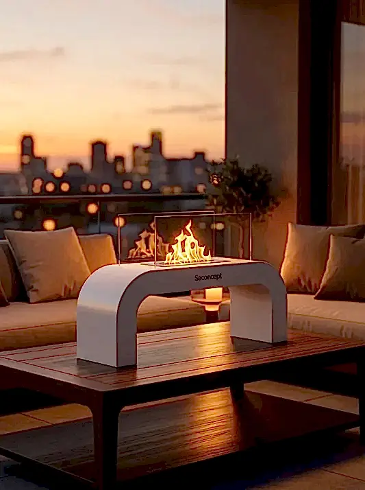 ArcFlame Taşınabilir Şömine (Beyaz)