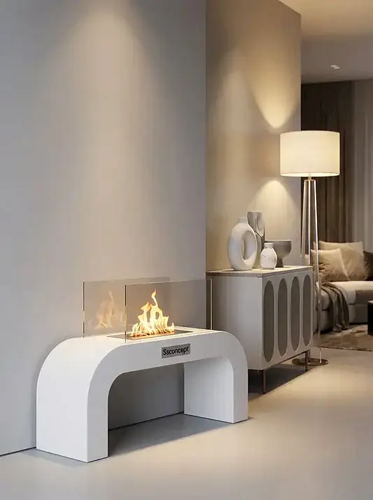 ArcFlame Taşınabilir Şömine (Beyaz)