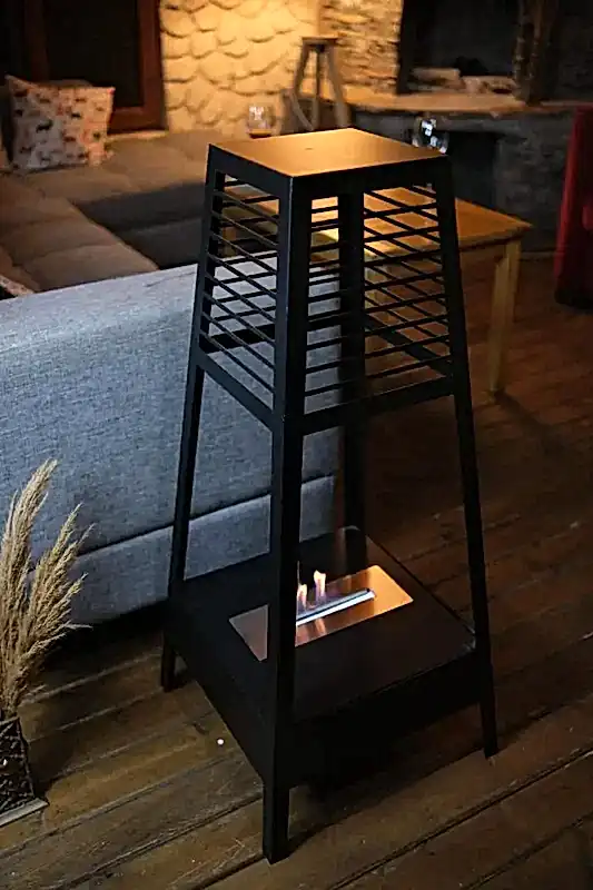 Ayaklı Bahçe Teras Şöminesi Bacasız Bioethanol Şömine