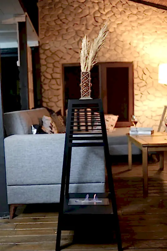 Ayaklı Bahçe Teras Şöminesi Bacasız Bioethanol Şömine