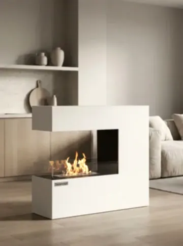 CeraFlame Taşınabilir Şömine (Beyaz)