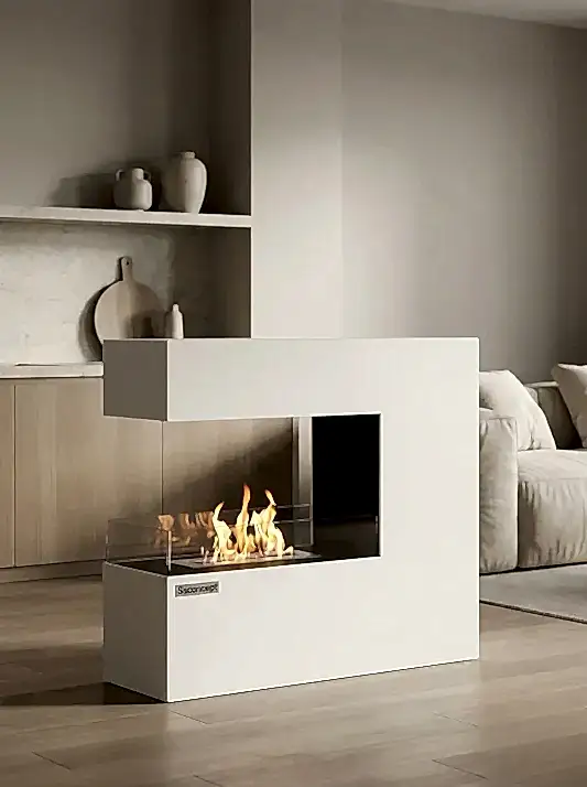 CeraFlame Taşınabilir Şömine (Beyaz)