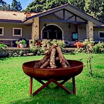 Ross Ateş Çukuru Bahçe Şöminesi ve Mangal (Büyük)