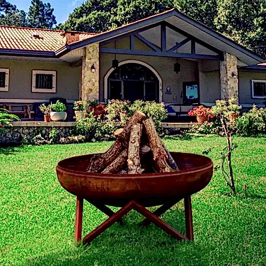 Ross Ateş Çukuru Bahçe Şöminesi ve Mangal (Büyük)