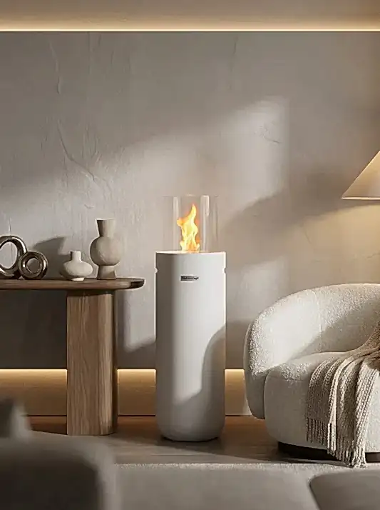 Torch A2 Taşınabilir Şömine (Beyaz)