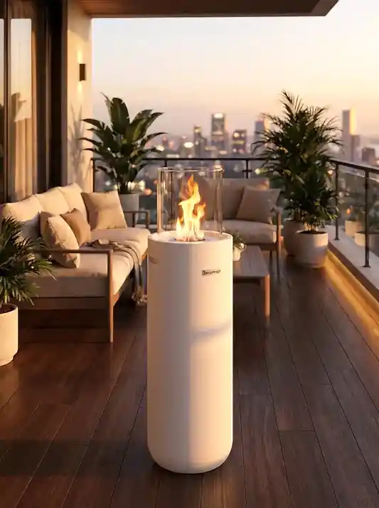 Torch A2 Taşınabilir Şömine (Beyaz)