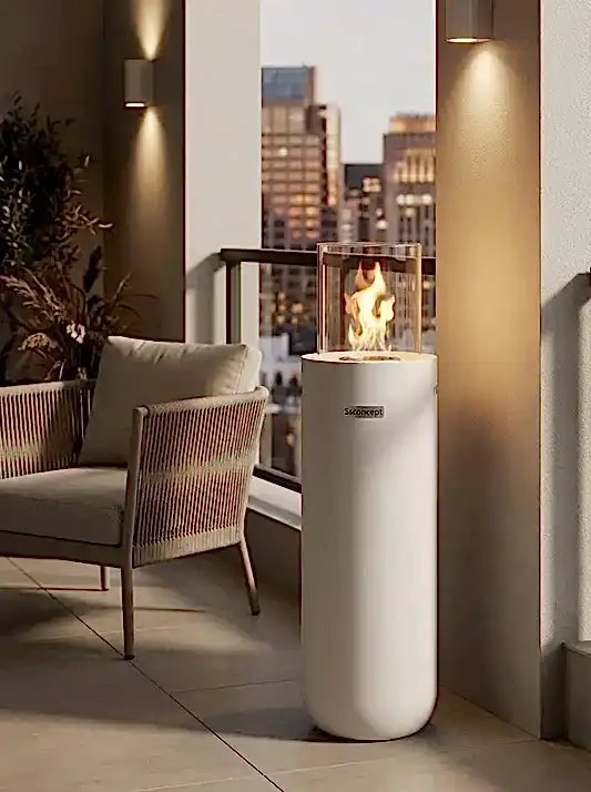 Torch A2 Taşınabilir Şömine (Beyaz)