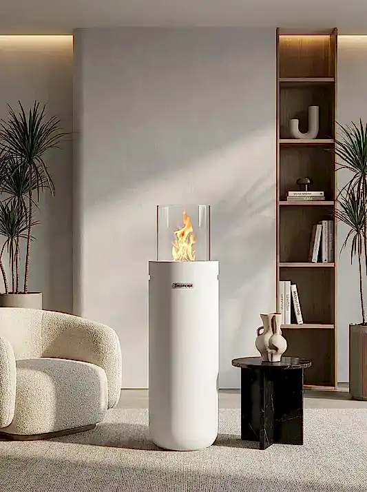 Torch A2 Taşınabilir Şömine (Beyaz)