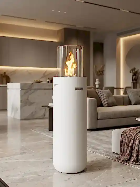 Torch A2 Taşınabilir Şömine (Beyaz)