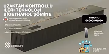 Uzaktan Kontrollü 100 Cm Bioethanol Burner Şömine